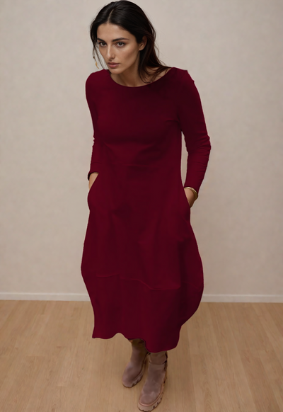 Sara - Vestido midi con bolsillos