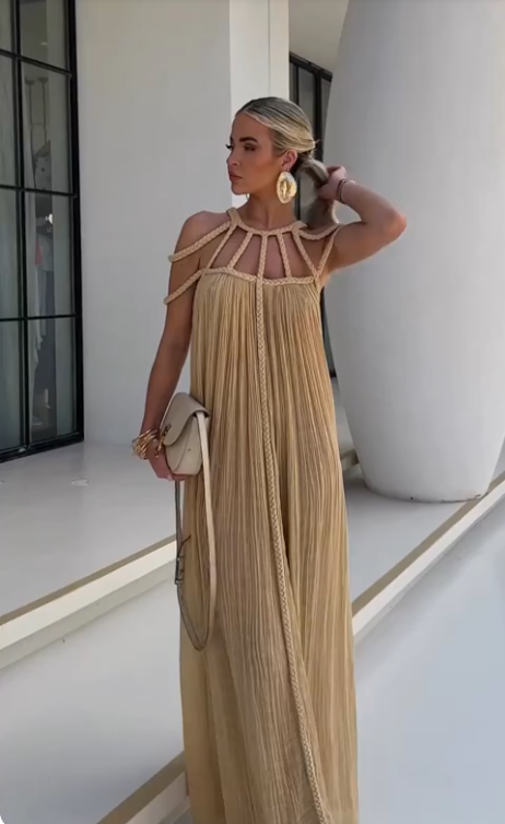 Dalia - Vestido Maxi de Trenzas