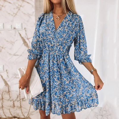 Vestido de verano con estampado de flores