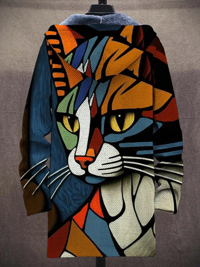 Gato | Abrigo con capucha inspirado en el arte