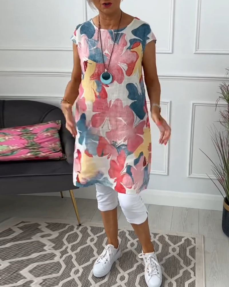 Rita - Vestido camisero con estampado de mariposas