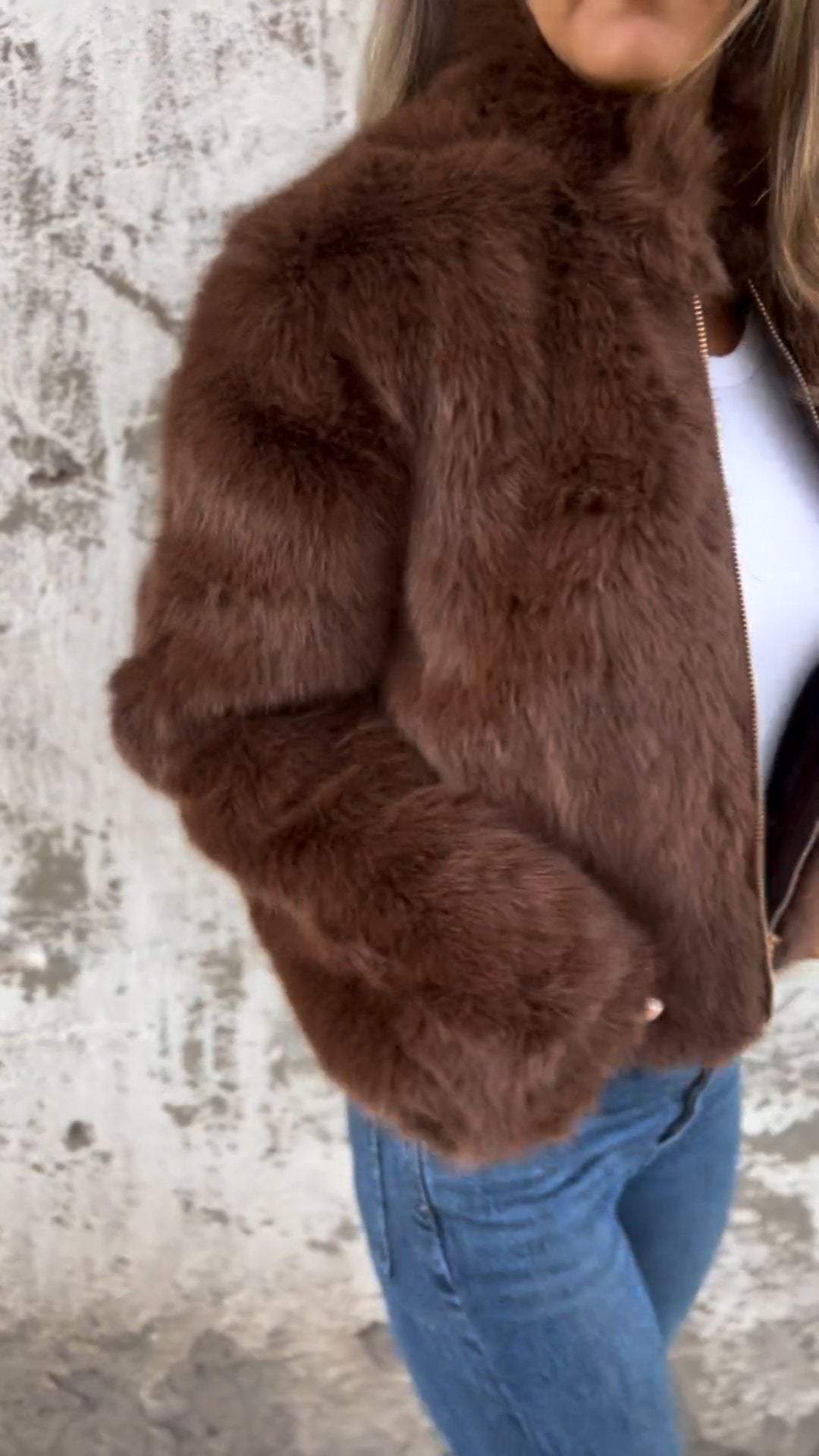 Silvia - Chaqueta de pelos